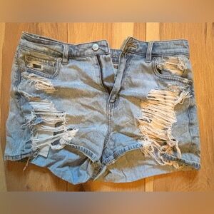 American Eagle Denim Mom Shorts